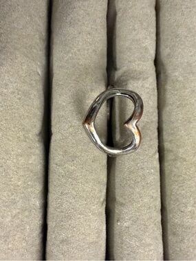 Silver Heart Shaped Ring